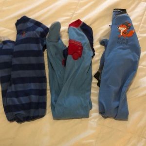 Fleece footie pajamas - 3T/4T